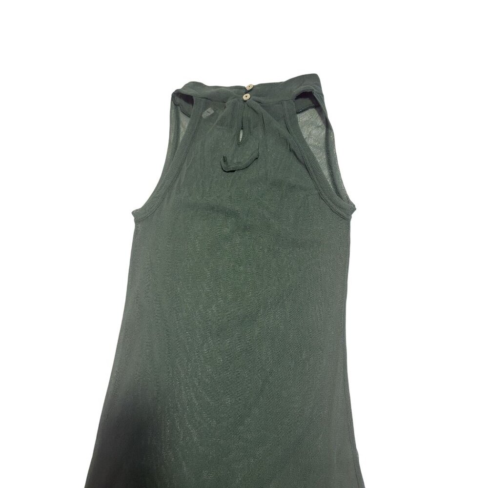 Jean Paul Gaultier Maille Vintage 1990s Mesh Maxi Dress in Green - Picture 3 of 7